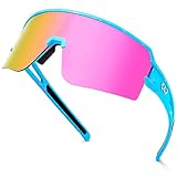 FMY Polarized Cycling Glasses Sports Sunglasses,UV400 Protection Eyewear Baseball Running Fishing for Men Women Youth