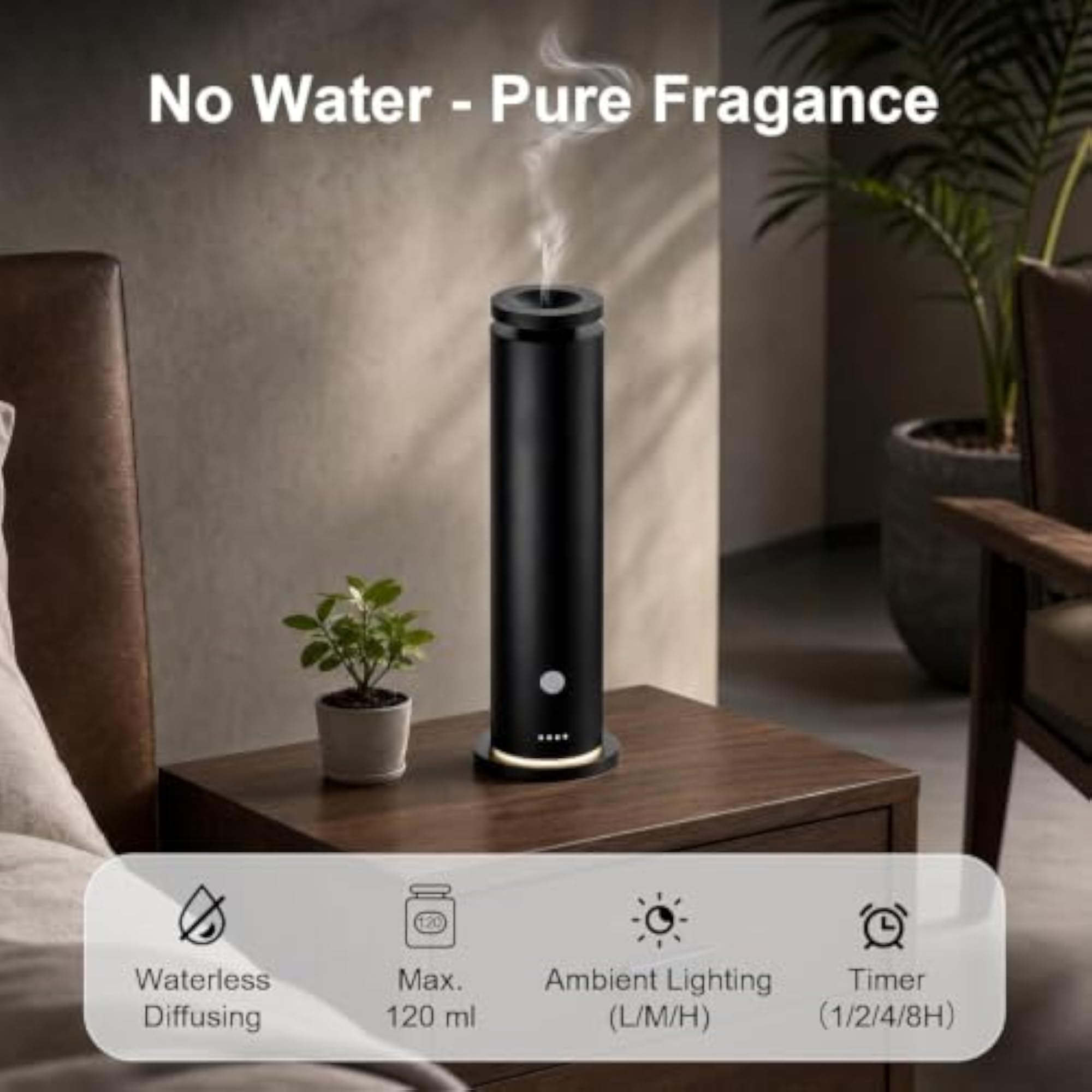 Waterless Essential Oil Diffuser, Cold Air Aromatherapy Machine