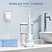 Electric Toothbrush with Water Flosser - Wireless Charging 3 in 1 Flossing Toothbrush - 500ML Professional Cordless Brush and Flosser in One - 5 Brush Modes & 3 Floss Speed (White)
