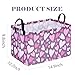 DUYIY Rectangle Heart Partten Kids Gift Storage Basket Home Shelf Storage Basket Organizer Box Clothes Laundry Hamper Toys Nursery Basket Baby Laundry Basket with Handles