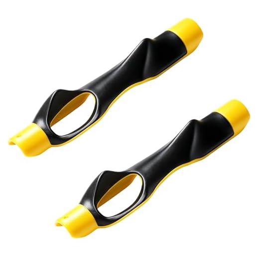 Golf Grip Training Aid, Improve Your Swing with Golf Grip Trainer, Practice Golf Club Grips for Enhanced Control, Compact Size 15.5 * 2 CM, Set of 2 Yellow Pouch Included
