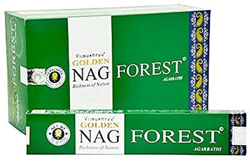 ABN Fashion Golden Nag Forest Sticks Incenso naturale profumato a mano Agarbatti indiano, confezione da 6