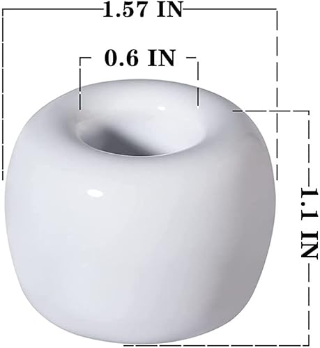 Miniatura 2 de 3 piezas Mini Cerámica Hecho a Mano Pareja Cepillo De Dientes Soporte Soporte De Cepillo De Dientes Solo Cerámica Para Baños Encimeras De Vanidad -