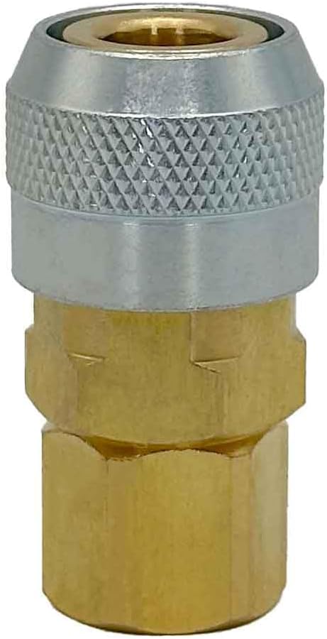 High Performance Air Hose Fittings, Automatic Quick Coupler, ARO 210, A Type, 1/4"" Coupler x 1/4"" Female Thread NPT