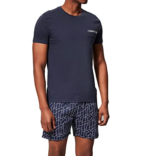 Preisvergleich Produktbild Cerruti 1881 Pyjashort Kurzes Pyjama-Set, blau, XXL