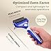 Thunderpaws Best Professional De-Shedding Tool and Pet Grooming Brush, D-Shedz for Breeds of Dogs, Cats with Short or Long Hair, Small, Medium and Large (Blue (Pro))