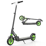 FUNDOT 電動キックボード キックスクーター 折り畳み式 大人用 耐荷重100kg 最大時速25km/h 6.0Ah大容量製バッテリー 8インチタイヤ 軽量 LEDライト 250Wモーター 高さ調整可能 17°坂登 品番HB-23 ブラック グリーン