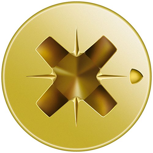 SPAX Universalschraube, 3,0 x 15 mm, 1000 Stück, Kreuzschlitz Z1, Kleiner Senkkopf (Ø 5mm), Vollgewinde, YELLOX… – Bild 3
