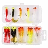 Lot de 20 leurres souples pour pêche à la truite et au brochet
