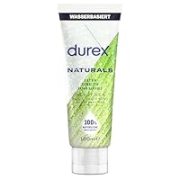 Durex Naturals Extra Sensitiv Gleitgel – 100% natürliches Gleitmittel mit Aloe Vera Extrakt – Dermatologisch getestet & pH-freundlich – 100 ml (1 x 100 ml)