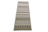 Teppich-Traum Läufer In- & Outdoor Teppich Sisal Optik Küche Flur Terrasse Balkon - Diamanten - beige braun Größe 67x180 cm