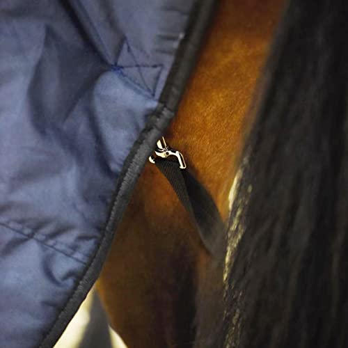 Couverture de cheval de qualité supérieure Winter Poly Blanket grise de 165cm - 8