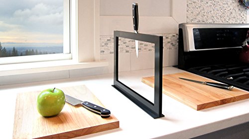 Ilovehandles Chops Cutting Board - Magnetic Cutting Board, Drying Rack/Holder, And Knife Rack Two Cutting Boards “Minimalist” Certified! Multiple Kitchen Tools In One Simple Design #TOP1