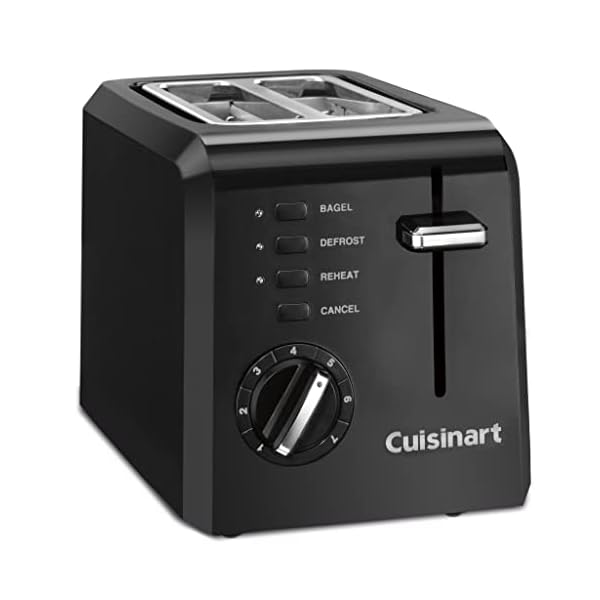 Cuisinart CPT122BK 2Slice Compact Plastic Toaster, Black The