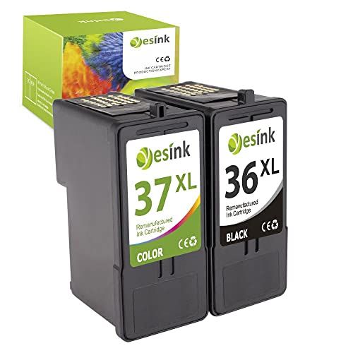 36 XL 37 XL No.36 37 Ersatz für Patronen Lexmark 36 xl 37 xl 36 37 36xl 37xl für X6650 X6675 X6690 Z2400 (1 Schwarz, 1 Trichroma) Cover