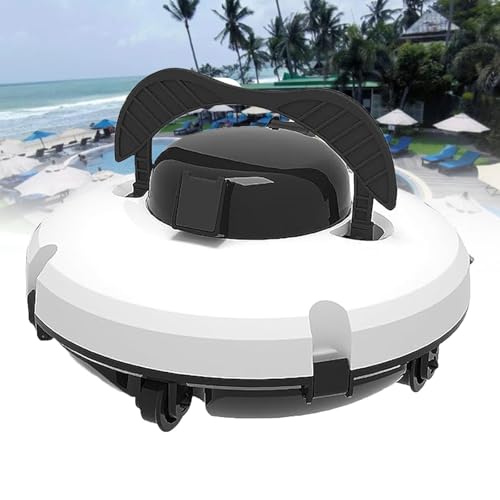 Wireless Robotic Pool Cleaner with Fast Charging & Waterline Cleaning - Energy Efficient Automatic Pool Vacuum for Above Ground & In-Ground Pools