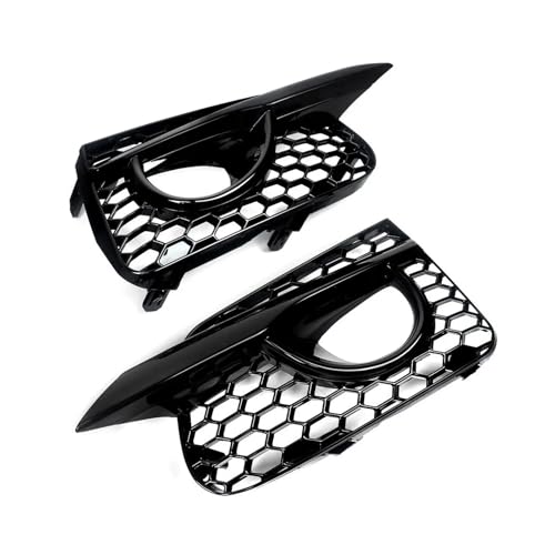 Cubiertas de rejilla de panal negro brillante para faros antiniebla Infiniti Q50
