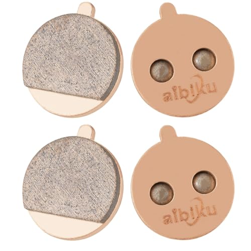 aibiku 2 Paare Sinter Bremsbeläge für KUGOO M4 / M4 Pro Scooter, für Soflow SO4 Pro Gen2 E Scooter - Electric Scooter Zubehör Einzelteile