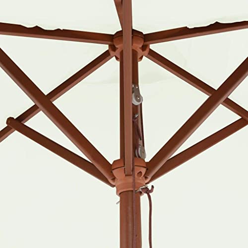 Parasol de jardin bois CLSDRZC contre la chaleur sur balcon et terrasse