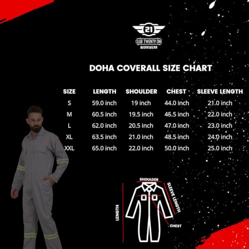 Image of CLUB TWENTY ONE Men's High Visibility Cotton Coverall with Green and Silver Reflective Tape | Multiple Pockets Zipper Front