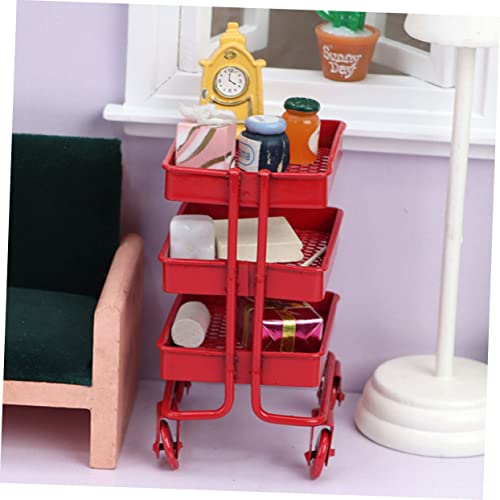 Alipis 5 Pçs Decoração De Casa De Boneca Crianças Carrinho Banheira Acessórios Para Banheira Pratele