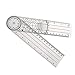 Uonlytech Occupational 360 Ruler Digital Angle Ruler Stainless Steel Ruler Goniometer Quick Angle Protractor Angle Measurement Ruler Pvc Goniometer Plastic Spinal Goniometer Suite