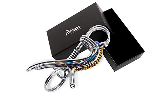 Aviboo Stainless Steel Handmade Bird Key Chain - Key Rings Car Key Chains For Father Dad, Men, Women And Couple #TOP1