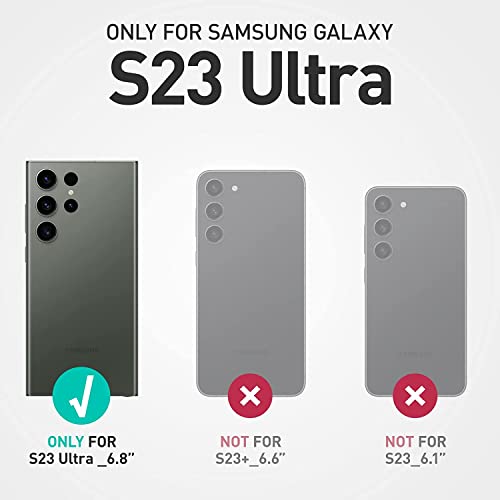 UUcovers Case for Samsung Galaxy S23 Ultra (2023) 6.8 inch with Screen Protector Full-Body Protection Rugged Clear TPU Back Heavy Duty Shockproof Silicone Bumper Cover for Galaxy S23 Ultra 5G, Blue by UUcovers - Used condition - Image 2