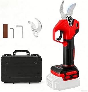 Cordless Pruning Shears Compatible with Milwaukee 18V Battery (No Battery), Brushless Handheld Electric Secateurs with 2 Gears, Digital Display, 30mm Cutting Diameter, Spare Blades (Only Tool)