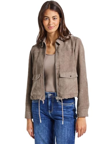Veste en velours côtelé Street One veste zippée mi-saison pour femme moderne
