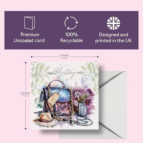 Luxury Birthday Cards Multipack - Assorted Watercolour Pastel Cards - 20 Pack Of Birthday Cards And Envelopes For Women Men, 145Mm Happy Birthday Greeting Card Box - 5