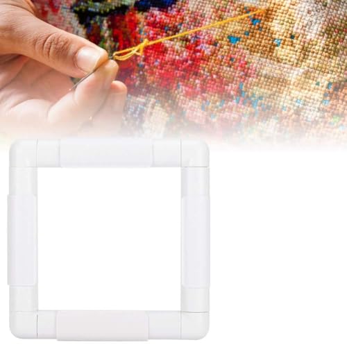 Generic Bastidor para Acolchar Ligero, Bastidor para Bordar, Máquina de Coser para Bordar de 4 Piezas (15.2*15.2CM)