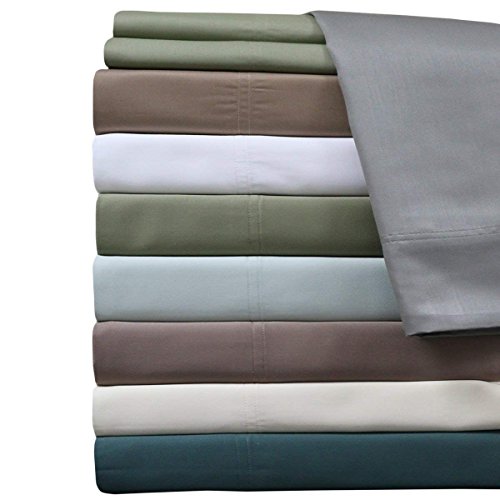 Royal Hotel Bedding ABRIPEDIC Sheets, Viscose from Bamboo, Sheet Set 600 Thread Count, Silky Soft Sheets, Viscose from Bamboo, Sheet Set, Top-Split-King : Adjustable Split Top King, Gray