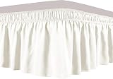 Obytex Wrap Around Bed Skirts, Cotton Bedskirt Elastic Dust Ruffle Silky Soft & Wrinkle Free Classic
