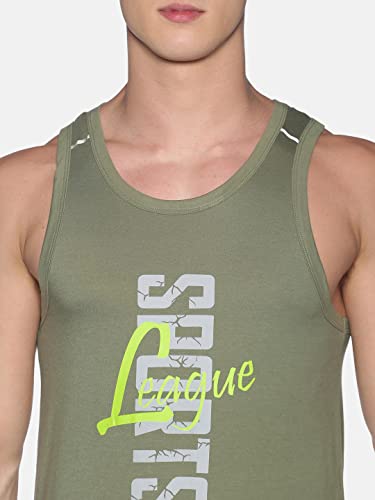 Image of Dollar Men Cotton Casual Assorted Printed Tank Top Vest (Pack of 3)