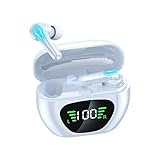 Wireless Earbuds Bluetooth 5.1 Headphones 48 Playback LED Power Display Earphones with Wireless Charging Case IPX7 Waterproof in-Ear