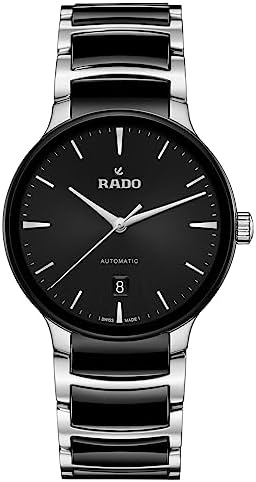 Rado Centrix Automatic Black Dial, Silver Index, Date Display and Swiss Automatic Movement