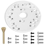 71369 Router Base Plate 6-1/2 inch Diameter Transparent Substrate With letter Marked Holes (W/Centering Pin...
