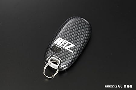 Amazon Reiz ライツ ロゴ入り ブラックカーボン 穴数1 Suzuki 汎用 スマートキーケース 交換式 Mk32スペーシア Da17エブリイ Ha25 Ha36アルト 他 Suzuki車 キーケース キーホルダー 車 バイク