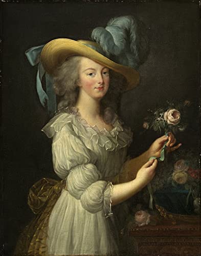 Portrait de la reine Marie Antoinette de France, art mural sur toile premium