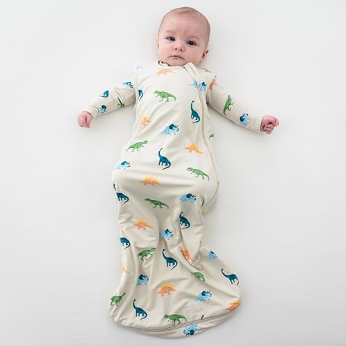 Image of KYTE BABY Unisex Rayon Made From Bamboo Sleep Bag for Babies and Toddlers, 0.5 Tog (Medium, Ecru Roar)