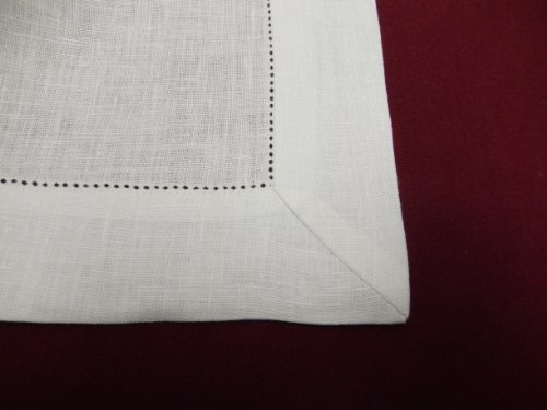 Fabric Textile Products Loom State Pure Linen Hemstitch Tablecloth White 60"X 120" #TOP3