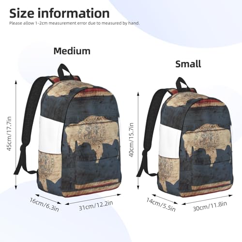 Sac à dos d'infirmière et ordinateur avec drapeau du Wyoming