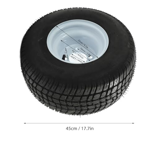 18x8.50‑8 Pneumatici per Carrello da Golf Gomma per Migliore Maneggevolezza Sostituzione del Gruppo Ruota e Pneumatico per Carrello da Golf per Carrello da Golf E‑Z‑GO,