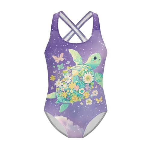 Image of Girls One Piece Swimsuits Size 5-14 Kawaii Gymnastics Leotard for Beach Vacations