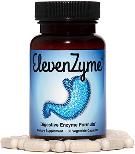 Elevenzyme - Natural Digestive Enzyme Supplement - Non-Gmo, Vegan #TOP1