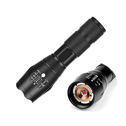 IR Led Flashlight Infrared Light Torch Night Vision, 850nm Focus Adjustable Infrared Lens for Coyote Hog Predator Hunting with Night Vision Device (Basic Black)