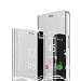 Produktbild TOPOFU für Samsung Galaxy Note10 Lite Hülle, Plating Smart Clear View Case Flip Handyhülle mit Standfunktion Anti-Scratch Bookstyle Tasche Schutzhülle für Samsung Galaxy Note10 Lite (Silber)
