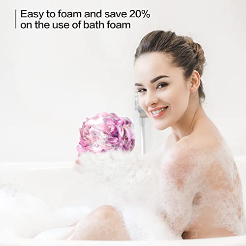 Fishent Esponja de Banho, Bucha de Banho, Esponja de Banho, Esfoliante Corporal, Pacote com 3 Lofas