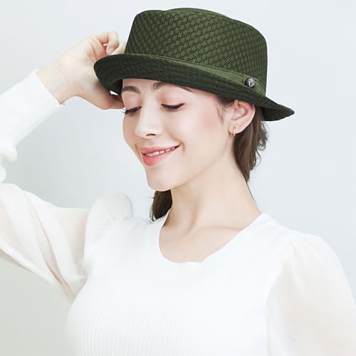 Image of The Hat Depot Unisex Light Weight Classic Soft Cool Mesh Pork Pie hat